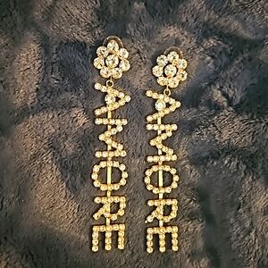 AMORE Goldtone earrings